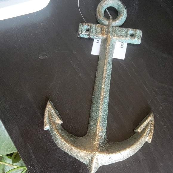 NWt* 2 in 1 anchor beach towel & Drawstring bag ;plus anchor table art. - Picture 4 of 7